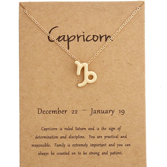 Jewelry - New Gold Capricorn Pendant Necklace